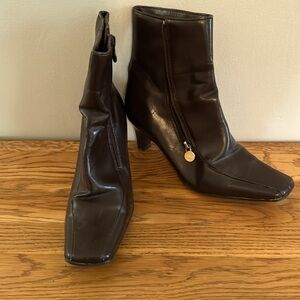 Merona Heeled Ankle Boots Brown